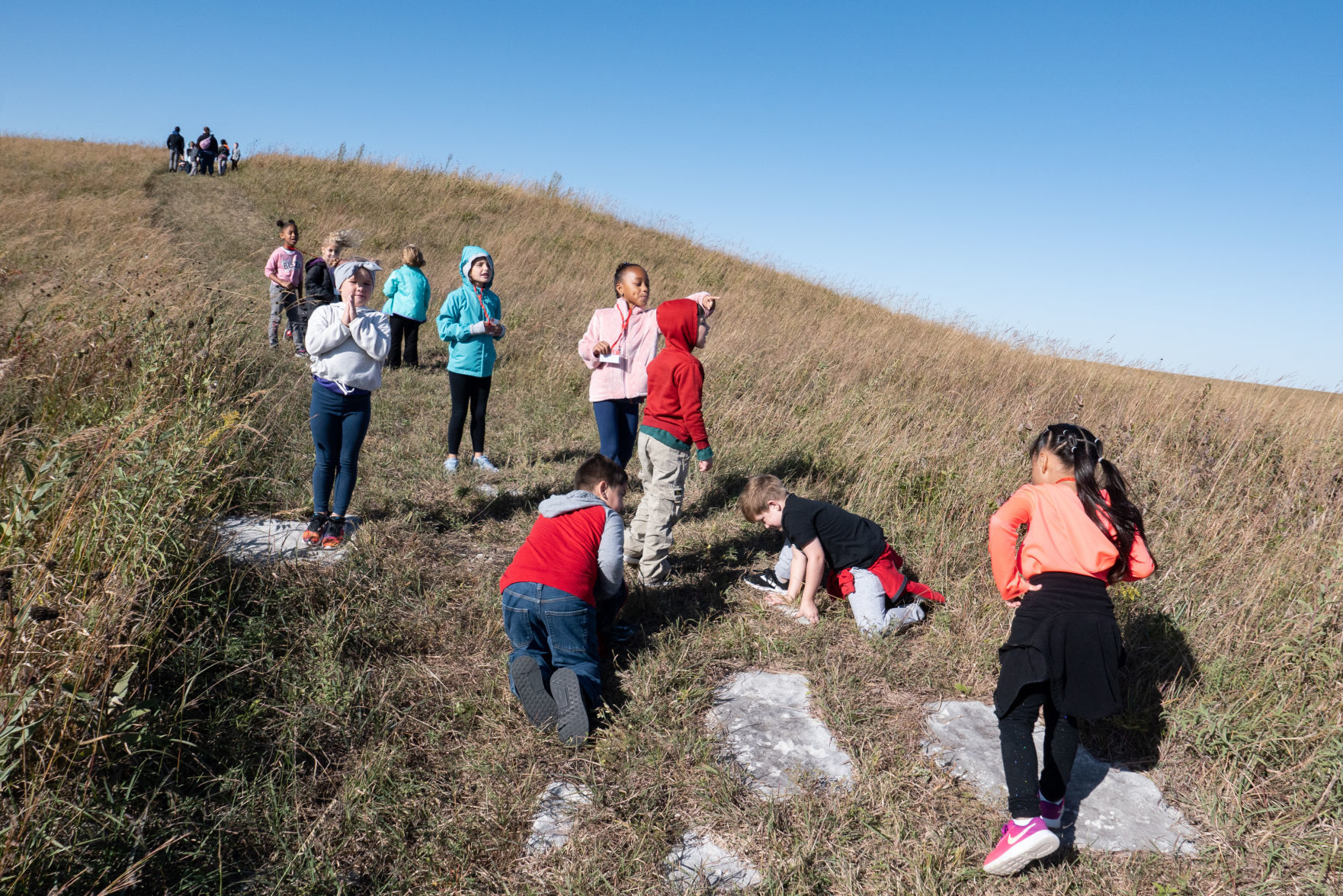 Northview Elementary School field trip at Konza